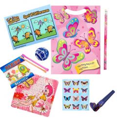 Butterfly Themed Pre Filled Party Bag Contents 