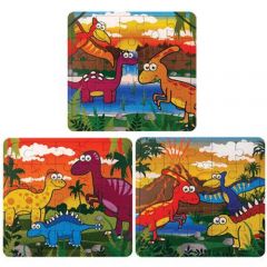 Dinosaur Theme Puzzles - 6 Pack