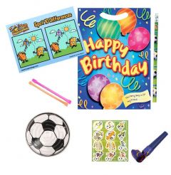 Happy Birthday Blue Pre Filled Party Bag Contents 